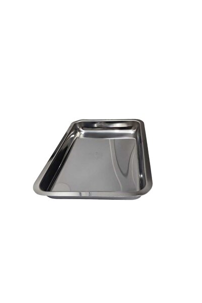 labbakkal Numune Tepsisi 38X26 cm Paslanmaz Çelik Taşıma Tepsisi