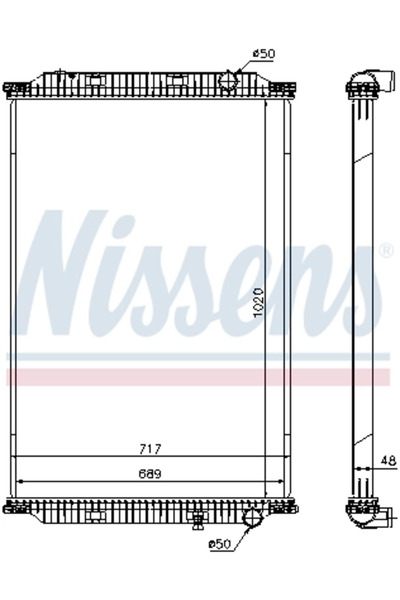 Nissens Radiator Racire Motor Renault Trucks Magnum