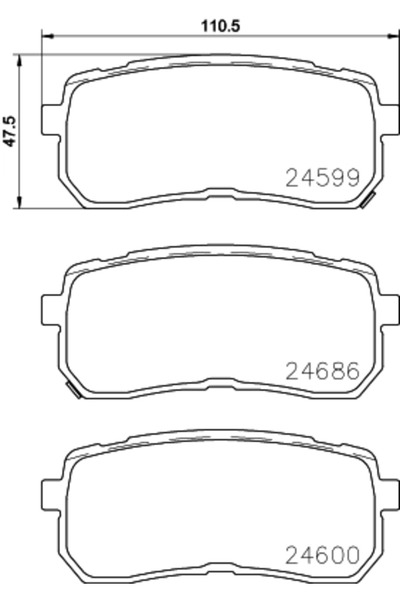 Brembo Set Placute Frana Frana Disc Haval H8 Hyundai IX55