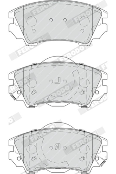 FERODO Set Placute Frana Frana Disc Chevrolet Camaro/Malibu Opel Astra J Gtc/...