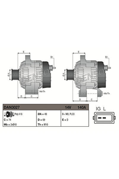 DENSO Generator / Alternator Bmw X5