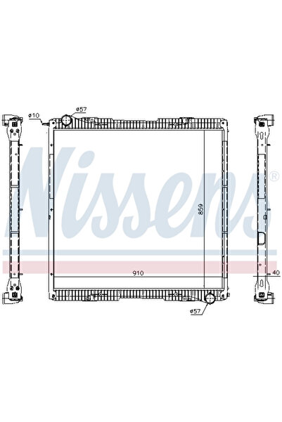 Nissens Radiator Racire Motor Scania G 1/P 1/R 1