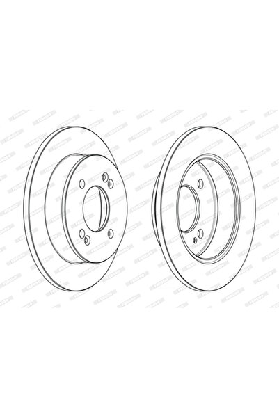 FERODO Спирачен диск Hyundai I10 2/I10 3