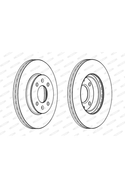 FERODO Brake Disc Hyundai Accent 4/Solaris Sedan/I20 2 Kia Rio 3