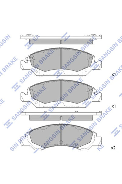 Hİ-Q Set Placute Frana Frana Disc Cadillac Escalade/Xts Chevrolet Avalanche/E...