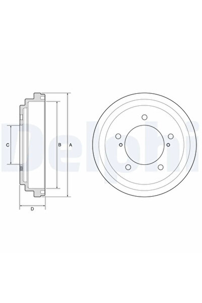 DELPHİ Brake Drum Suzuki Jimny Off-Road Vehicle, Closed