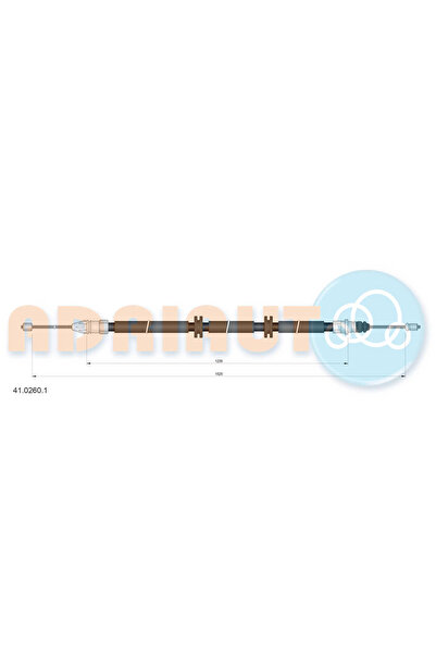 Adriauto Cablu Frana De Parcare Spate Dreapta Renault Kangoo
