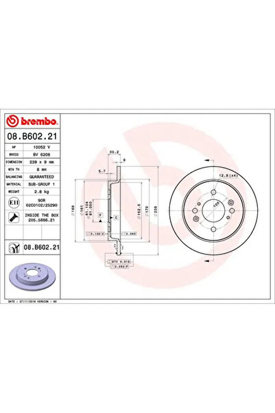 Brembo Set Discuri Frana Honda Jazz 4 2013-2013