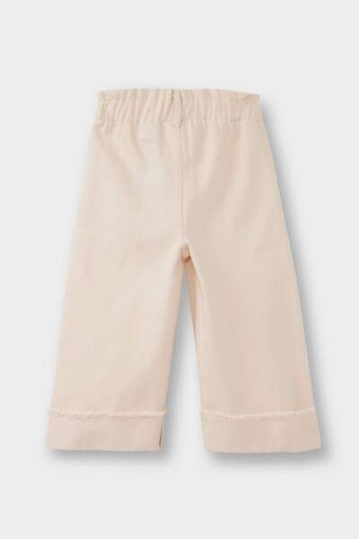 DeFacto Kız Bebek Standart Fit Beli Lastikli Çiçekli Gabardin Pantolon G3488A525AU