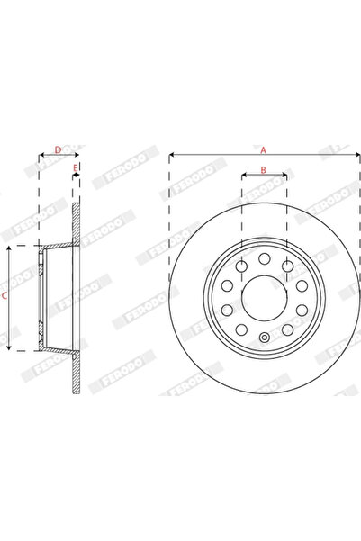 FERODO Disc Frana Seat Ateca (kh7, Khp) 2016-2025 Benzina