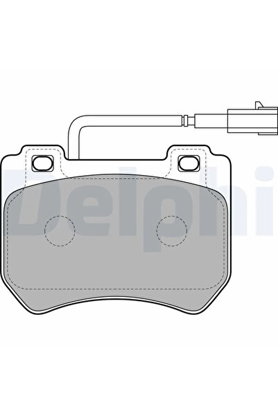 DELPHİ Комплект спирачни накладки за дискови спирачки Alfa Romeo 159/Brera/Sp...