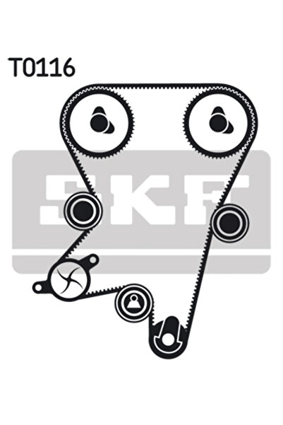 SKF Water pump + timing belt set CHEVROLET NUBIRA limousine 2005-2009