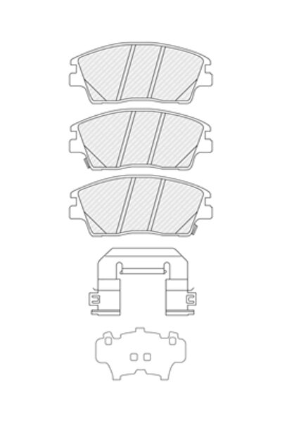FERODO Brake Pad Set Disc Brake Hyundai Elantra 4 Sedan/Tucson Kia Sportage 4