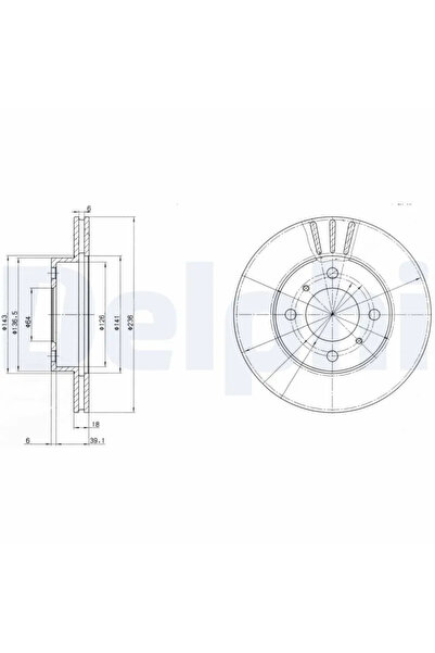 DELPHİ Disc frana Mitsubishi Carisma/Colt 4/Colt 5 Proton Gen 2/Jumbuck Pick-...
