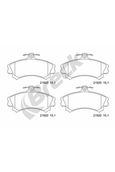 BRECK Комплект накладки за дискови спирачки Mitsubishi Carisma/Colt 6/Colt Cz...