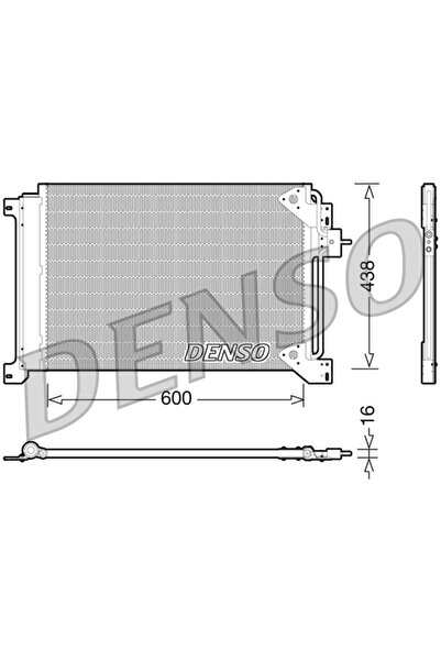 DENSO Condensator Climatizare Iveco Trakker 1