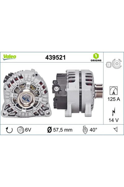 VALEO Generator / Alternator Citroen Berlingo / Berlingo First Microbus/C2/C3...