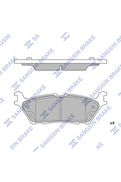 Hİ-Q Set Placute Frana Frana Disc Ford Usa F-150 Standard Cab Pickup