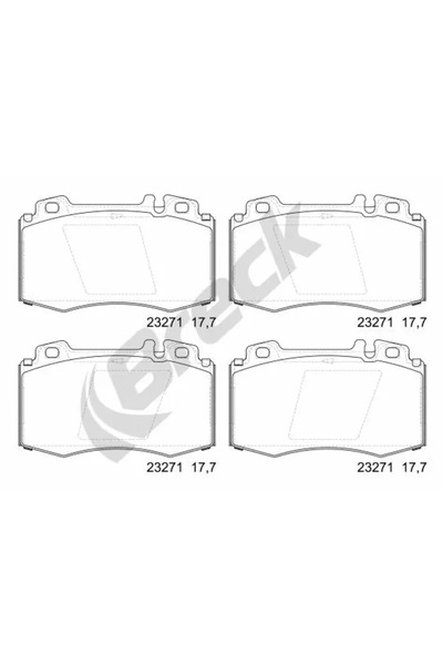 BRECK Set Placute Frana Frana Disc Mercedes-Benz C-Class/Clk/E-Class