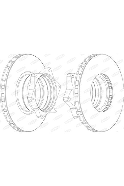 BERAL Disc Frana Mercedes-Benz Vario Bus/Vario Cabina Cu Motor/Vario Caroserie