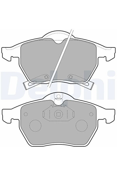 DELPHİ Brake Pad Set Disc Brake Opel Astra G/Zafira A Microbus Saab 9-3/9-5/9...