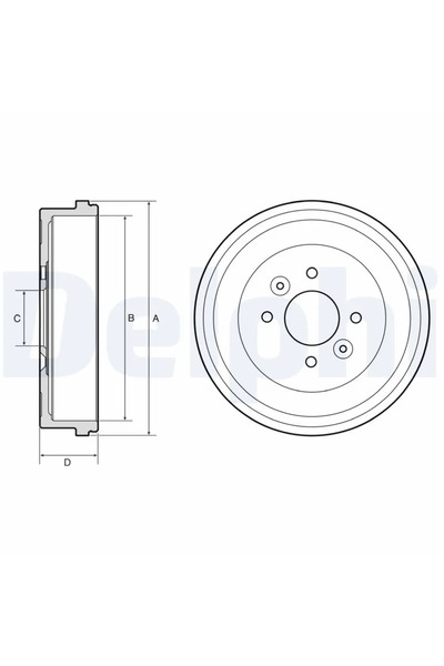 DELPHİ Tambur Frana Mitsubishi Colt 7 Renault Clio 5