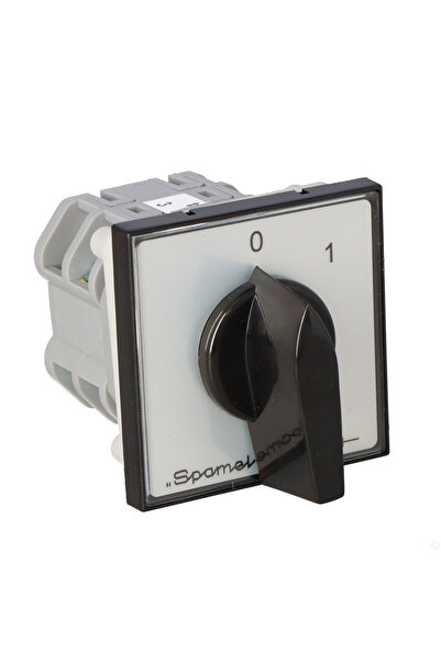 Other 16A Cam Switch 01 3-pole panel mounted, grey front, black knob