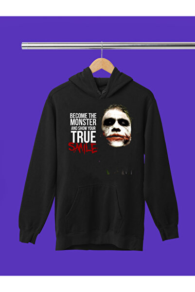 MAGORS سترة رياضية بقلنسوة من القطن المطبوع بأقوال الجوكر، بأكمام طويلة وثلاث...