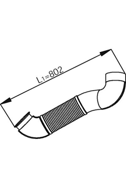 Dinex Racord Evacuare Fata Mercedes-Benz Actros MP2 / MP3