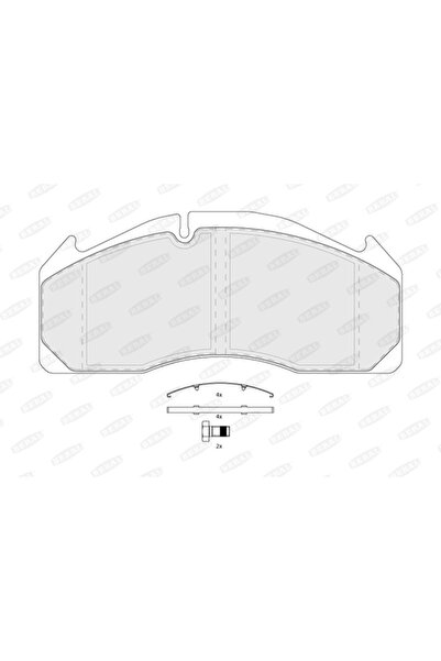 BERAL Комплект спирачни накладки дискови спирачки Volvo FH12/FH16/FM