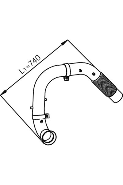Dinex Racord Evacuare Fata Mercedes-Benz Axor 2