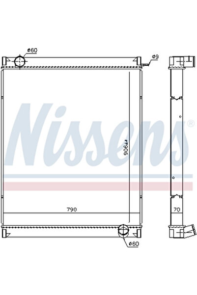Nissens Radiator Racire Motor Irisbus Euroclass Renault Trucks Iliade