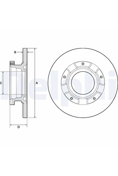 DELPHİ Disc frana Ford Tourneo Custom V362 Bus/Transit Custom V362 Bus/Transi...