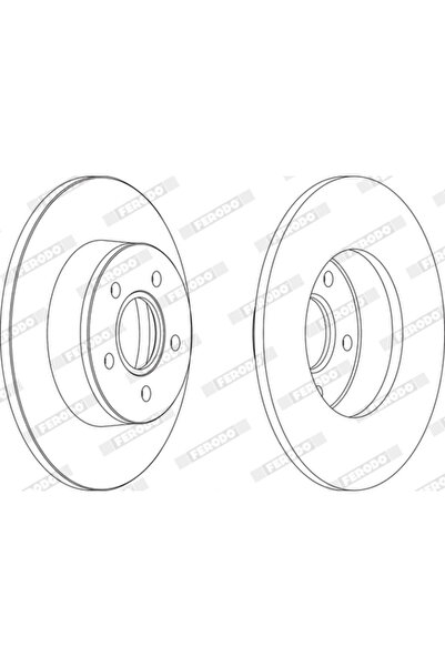 FERODO Disc Frana Ford Tourneo Connect/Transit Connect