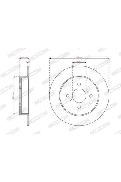 FERODO Disc Frana Suzuki Ignis 1