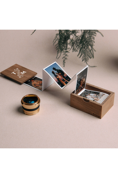 Hediyesepeti Kişiye Özel Harf Özelleştirmeli Açılır (Akordiyon) Albüm Fotoğraf Kutusu – 10 Fotoğraf – 70×50 mm