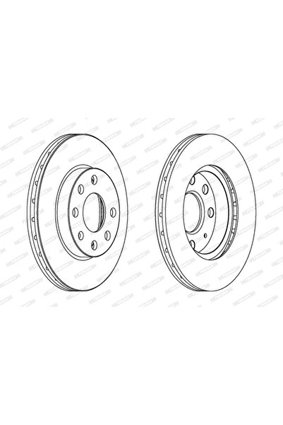 FERODO Disc Frana Opel Corsa C Vauxhall Corsa Model 2/Corsavan Model 2 Caseta/