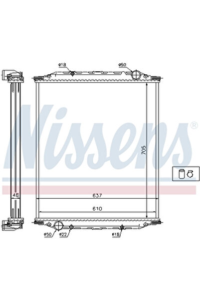 Nissens Radiator Racire Motor Man M 2000 L/M 2000 M