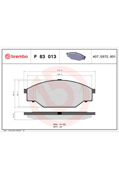 Brembo Set Placute Frana Frana Disc Toyota Dyna 100 Platou / Sasiu/Hiace 2 Bu...