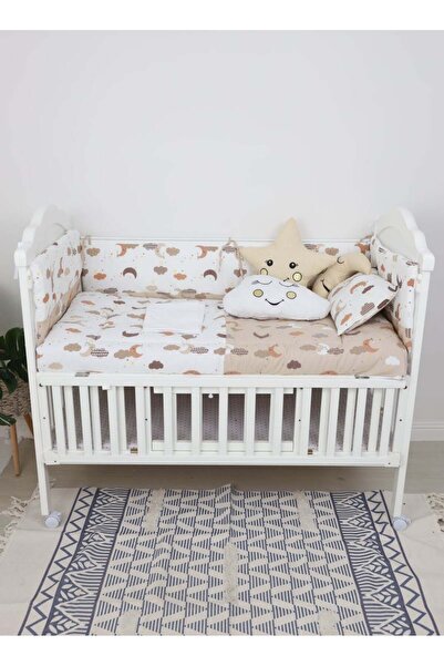 Fun Moment مفرش سرير أطفال مع حواجز مكون من 7 قطع