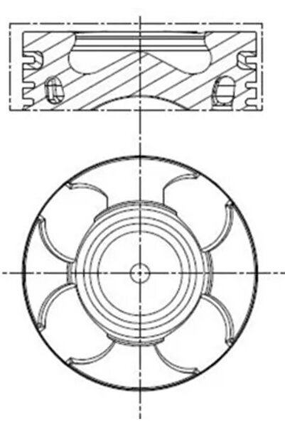 MAHLE Piston Alfa Romeo Mito Chrysler Ypsilon