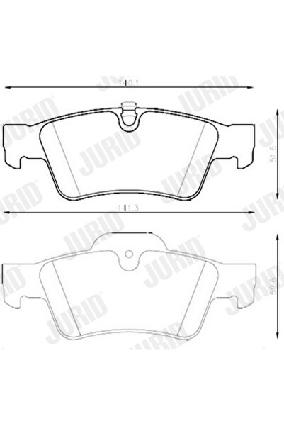 Jurid Set Placute Frana Frana Disc Mercedes-Benz G-Class/Gl-Class/M-Class