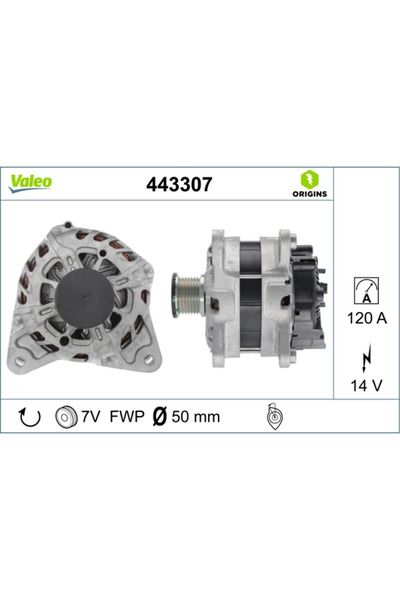 VALEO Generator / Alternator Dacia Duster/Lodgy/Logan 2 Renault Captur 1/Capt...
