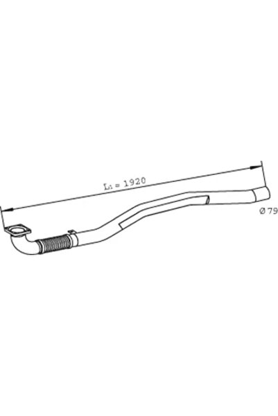 Dinex Racord Evacuare Fata Iveco Eurocargo 1-3