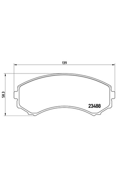 Brembo Set Placute Frana Frana Disc Isuzu Axiom Suv Mitsubishi Eclipse/Endeav...