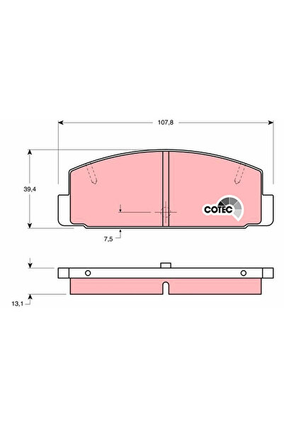 TRW Set Placute Frana Frana Disc Haima (Faw) 3 Limuzina/Family 2 Limuzina/Hap...