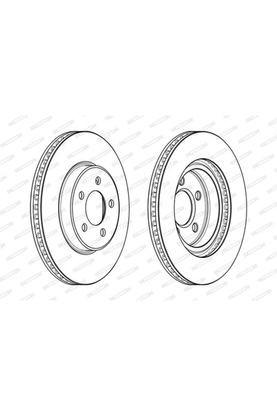 FERODO Спирачен диск Chrysler 300C