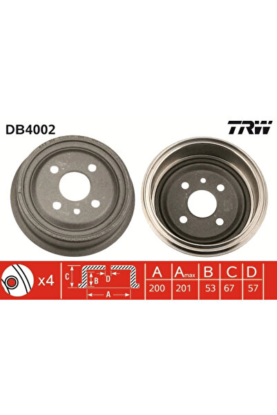 TRW Tambur Frana Opel Kadett B/Kadett C/Kadett D