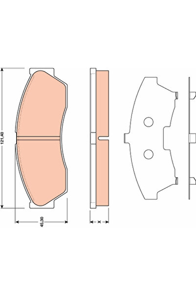 TRW Set Placute Frana Frana Disc Rover Cityrover
