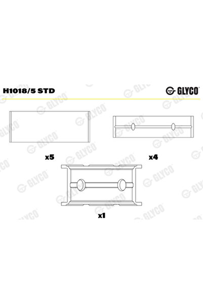 GLYCO Cuzineti Arbore Cotit Ford Mondeo 3/Mondeo 4/Ranger Ford Australia Mondeo